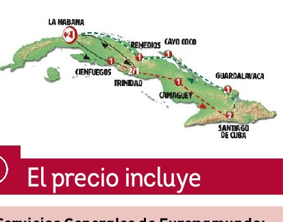Cuba de Oeste a Este