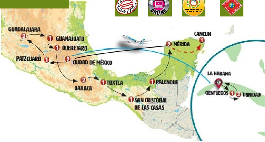 La Gran Ruta de Cuba y México